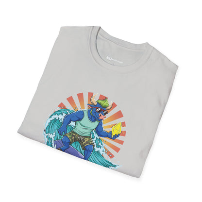 Surfing Dino T-Shirt | Fun Summer Tee for Dino Lovers