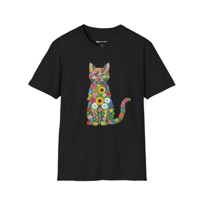 Floral Cat T-Shirt
