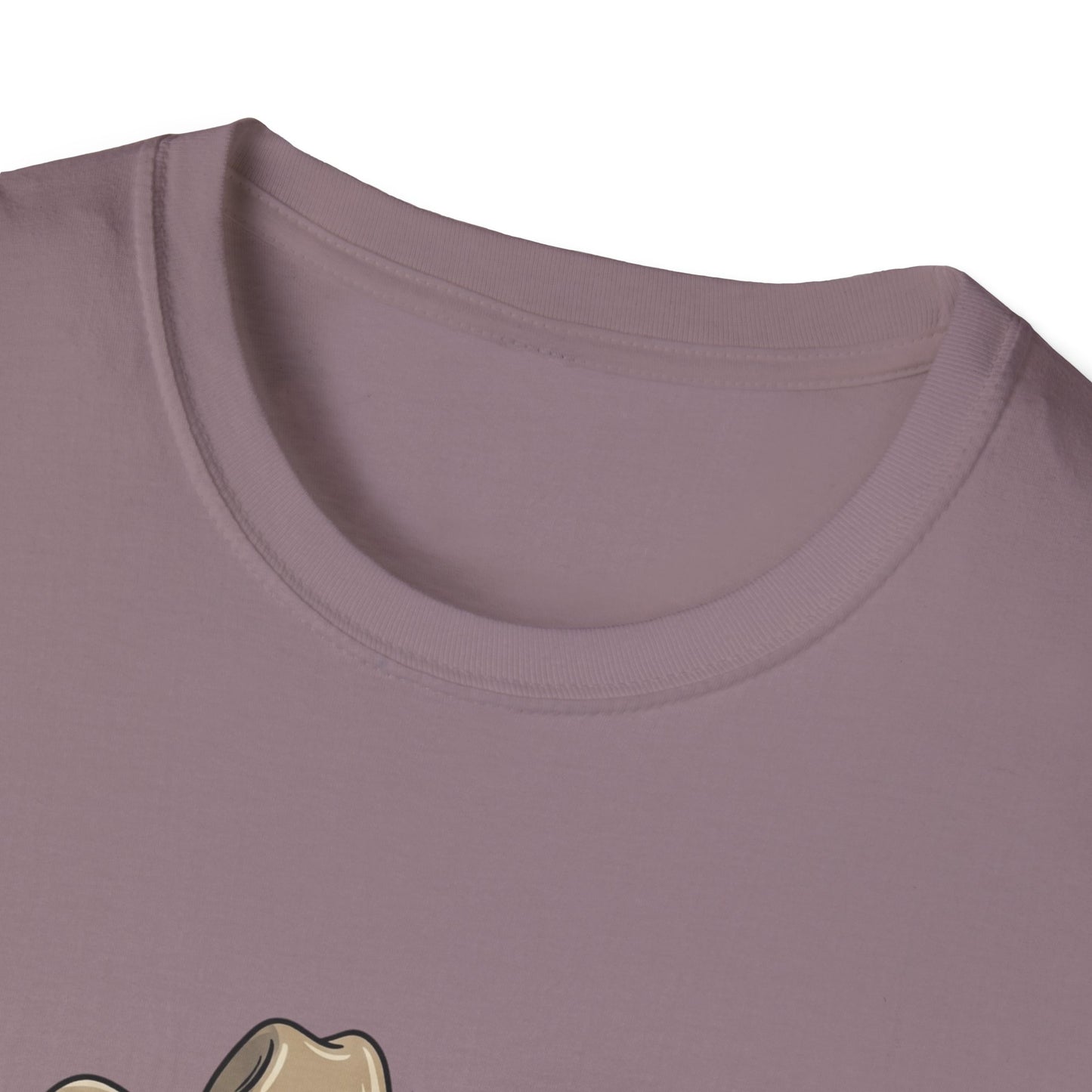 Cowboy Cat Unisex Softstyle T-Shirt | Graphic Tee for Cat Lovers