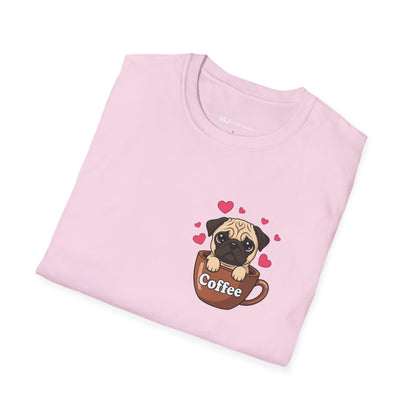 Pug in a Coffee Cup T-shirts