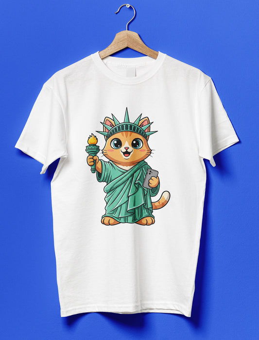 Liberty Cat Unisex T-Shirt |
