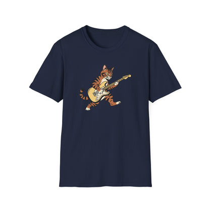 Rockin' Cat  T-Shirt | Cool Music & Pet Lover Tee