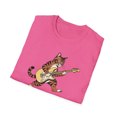 Rockin' Cat  T-Shirt | Cool Music & Pet Lover Tee
