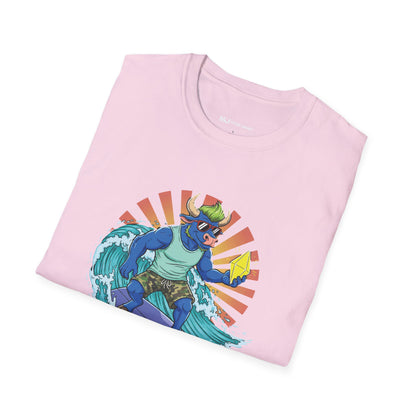 Surfing Dino T-Shirt | Fun Summer Tee for Dino Lovers