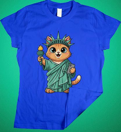 Liberty Cat Unisex T-Shirt |