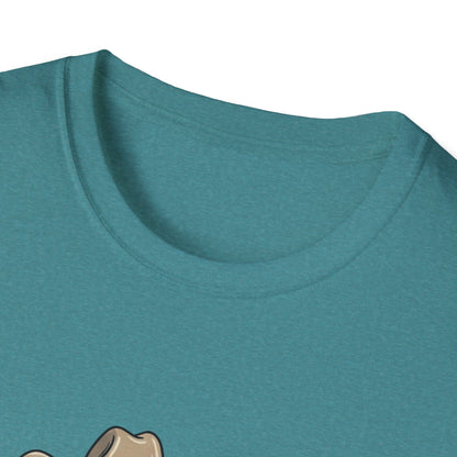 Cowboy Cat Unisex Softstyle T-Shirt | Graphic Tee for Cat Lovers