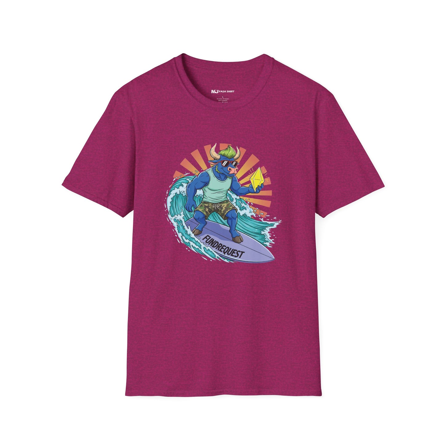 Surfing Dino T-Shirt | Fun Summer Tee for Dino Lovers