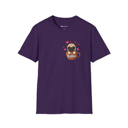 Pug in a Coffee Cup T-shirts