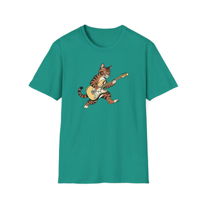 Rockin' Cat  T-Shirt | Cool Music & Pet Lover Tee