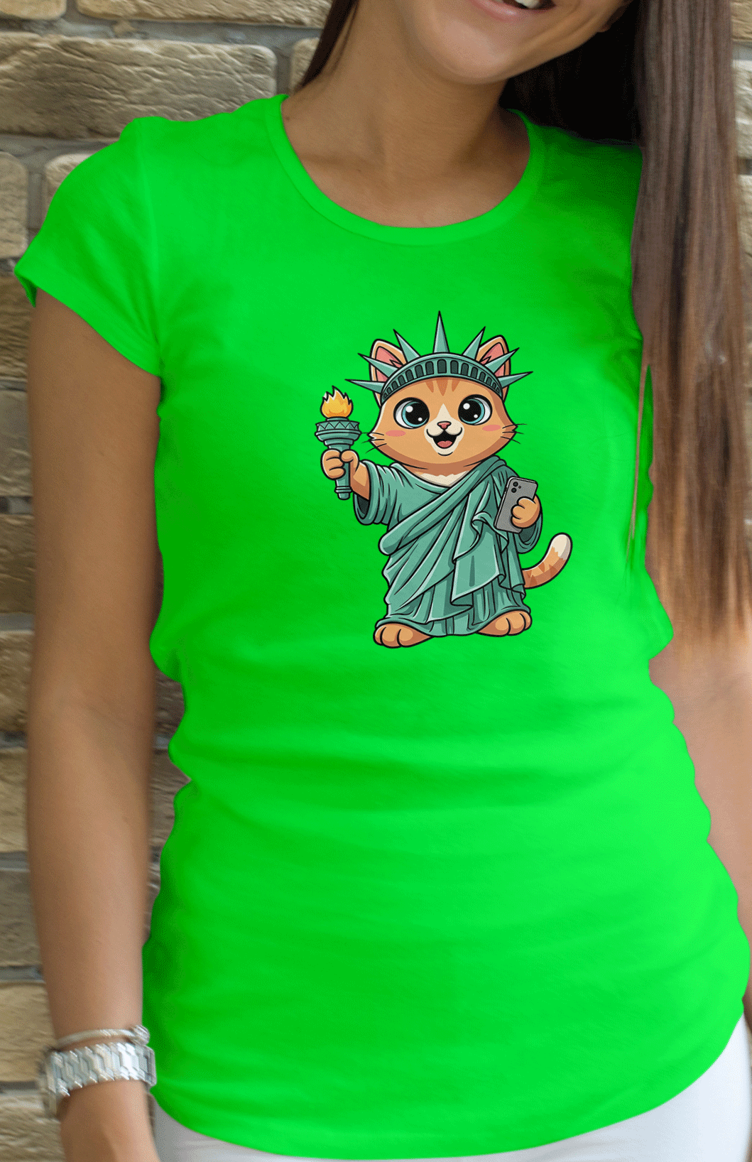 Liberty Cat Unisex T-Shirt |