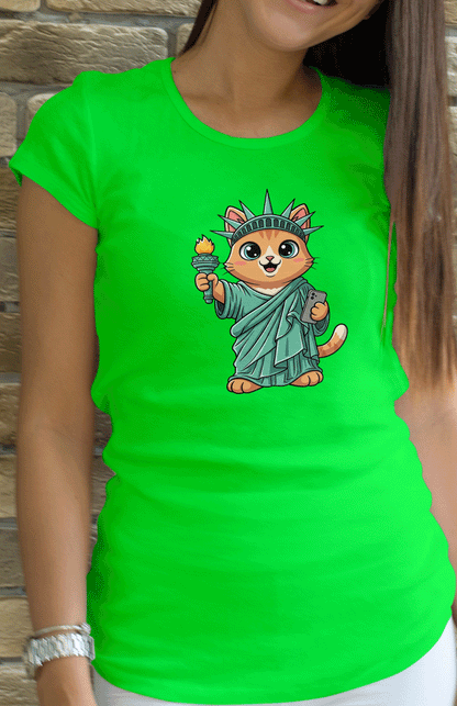 Liberty Cat Unisex T-Shirt |