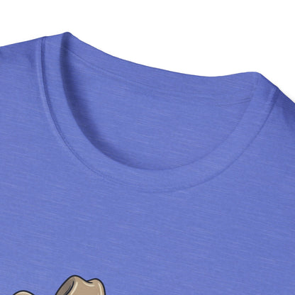 Cowboy Cat Unisex Softstyle T-Shirt | Graphic Tee for Cat Lovers