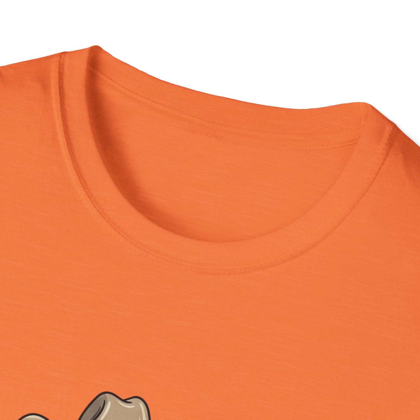 Cowboy Cat Unisex Softstyle T-Shirt | Graphic Tee for Cat Lovers