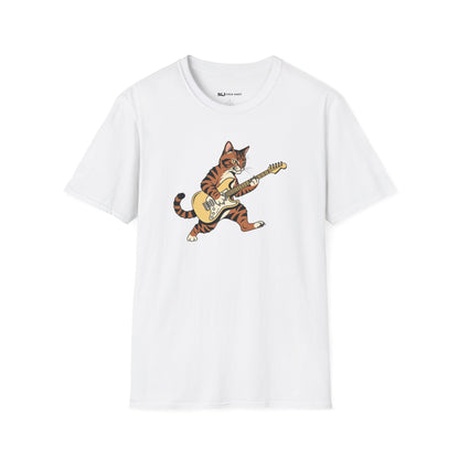 Rockin' Cat  T-Shirt | Cool Music & Pet Lover Tee
