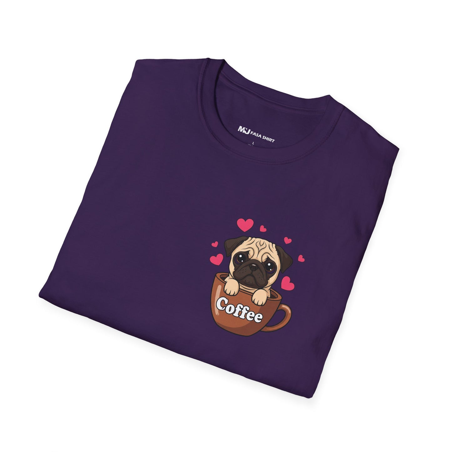 Pug in a Coffee Cup T-shirts