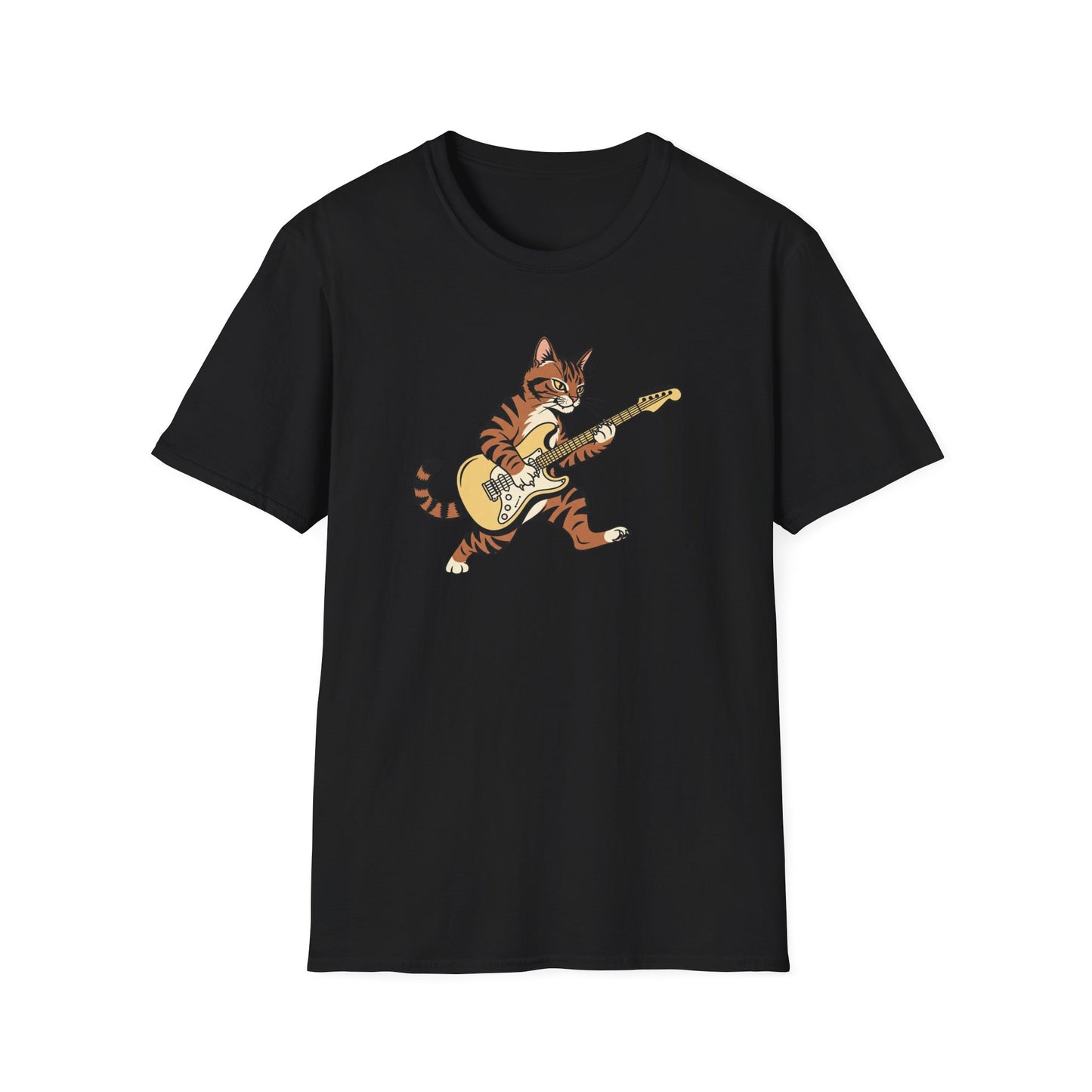 Rockin' Cat  T-Shirt | Cool Music & Pet Lover Tee