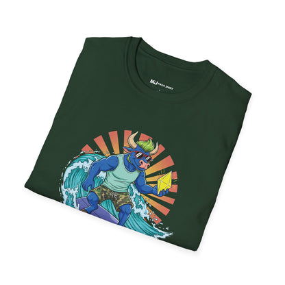 Surfing Dino T-Shirt | Fun Summer Tee for Dino Lovers