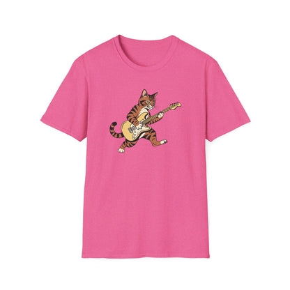 Rockin' Cat  T-Shirt | Cool Music & Pet Lover Tee