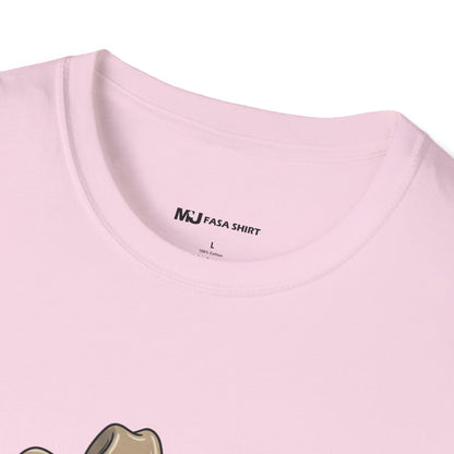 Cowboy Cat Unisex Softstyle T-Shirt | Graphic Tee for Cat Lovers