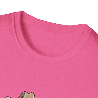 Cowboy Cat Unisex Softstyle T-Shirt | Graphic Tee for Cat Lovers